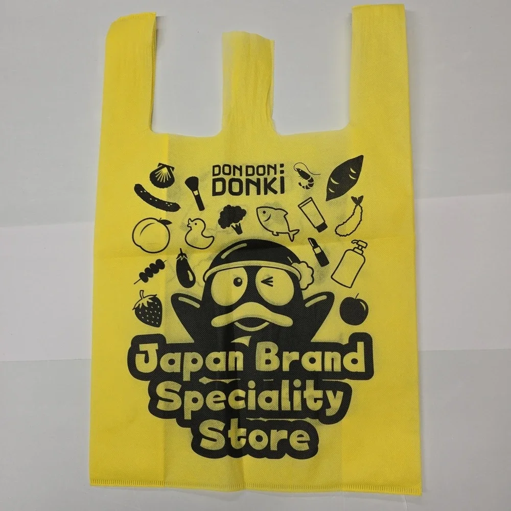 Don‎ Don Donki Japan Brand Specialty Store Shopping Bag Yellow Reusable Tote
